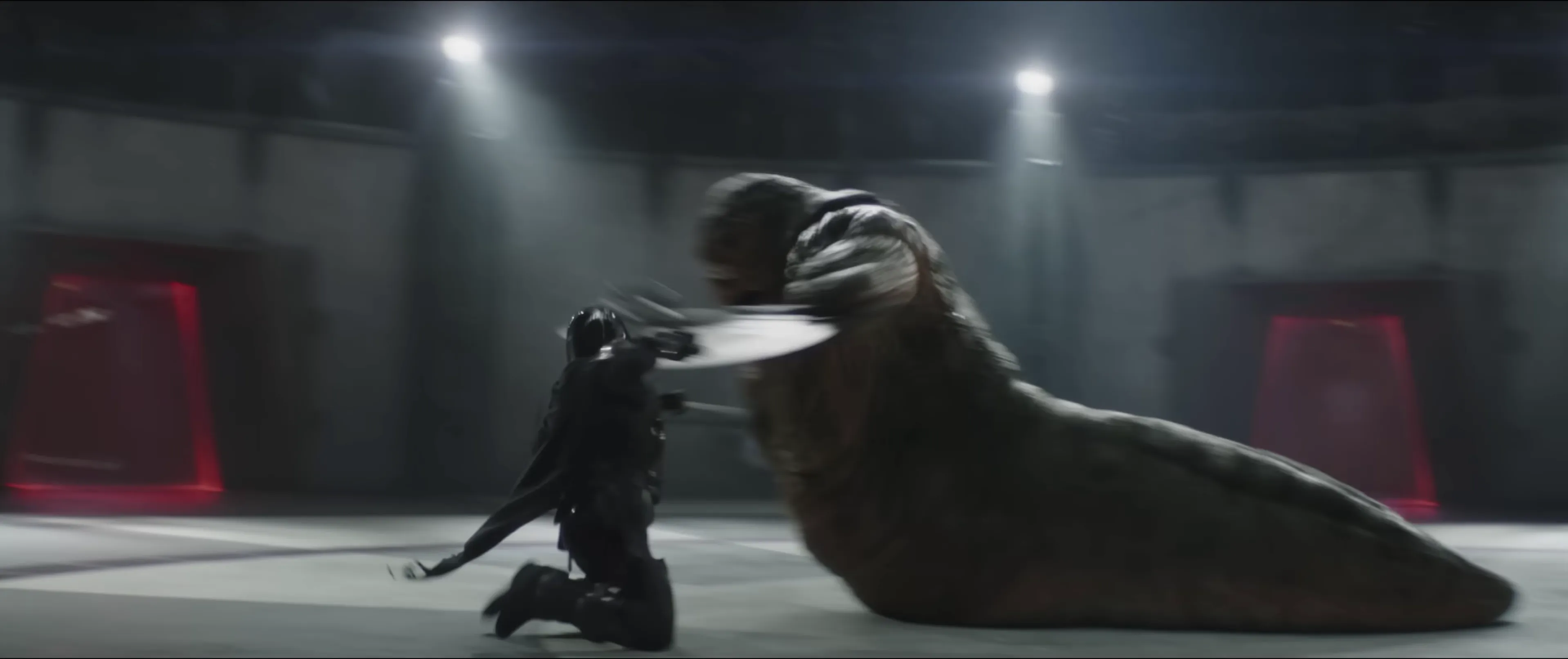 Din Djarin versus Rotta the Hutt