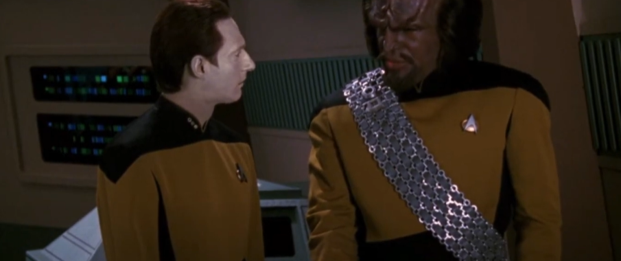 Michael Dorn as Lt. Worf in Star Trek TNG