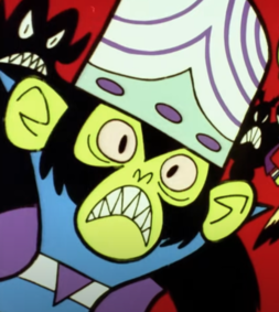 Mojo Jojo the Supervillain monkey on The Powerpuff Girls