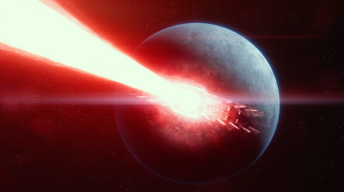 Star-killer base firing in star wars the force awakens