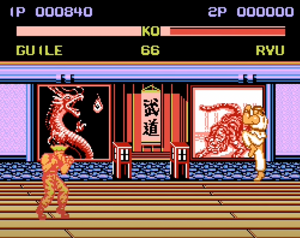 Street Fighter 16 Bit Video Game Screen
