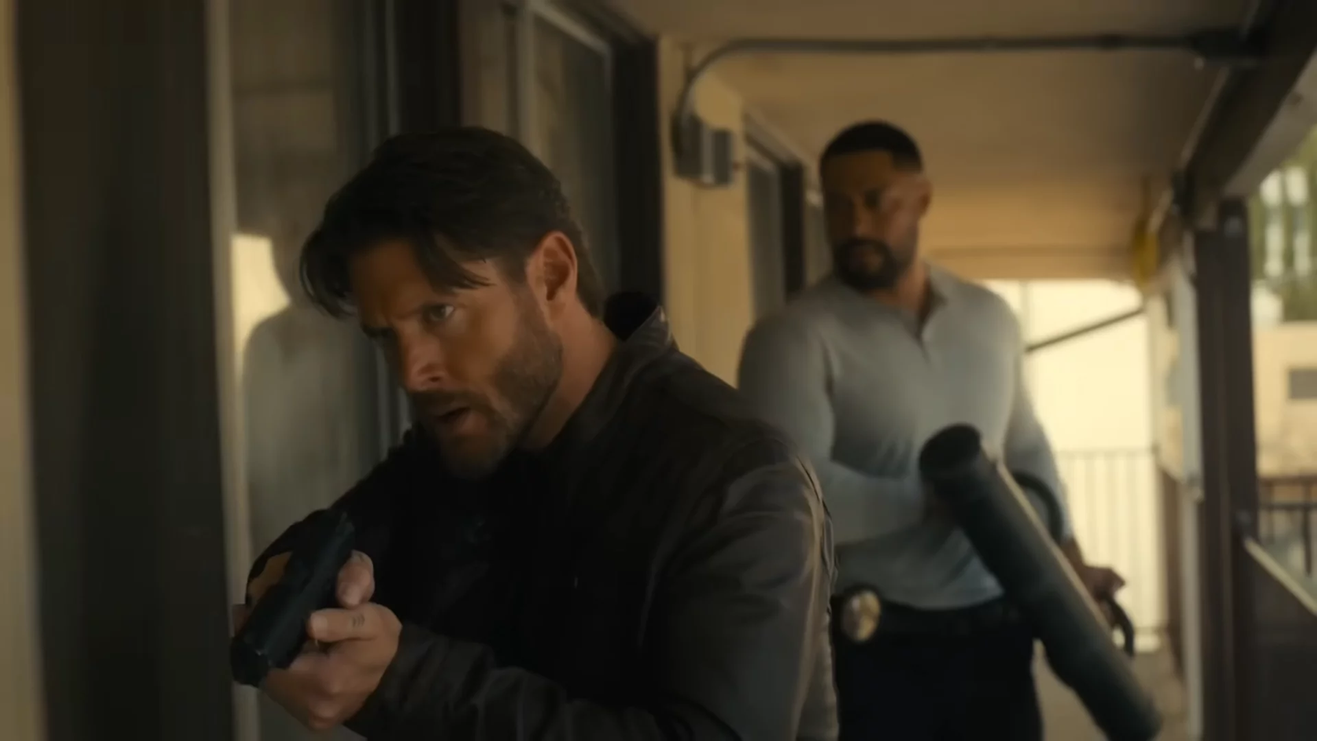 Jensen Ackles as Detective Mark Meachum and Evan Shepherd and Uli Latukefu as Lucas Finau