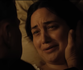 Lily Gladstone as sad Molly Burkhart in Killers of The Flower Moon