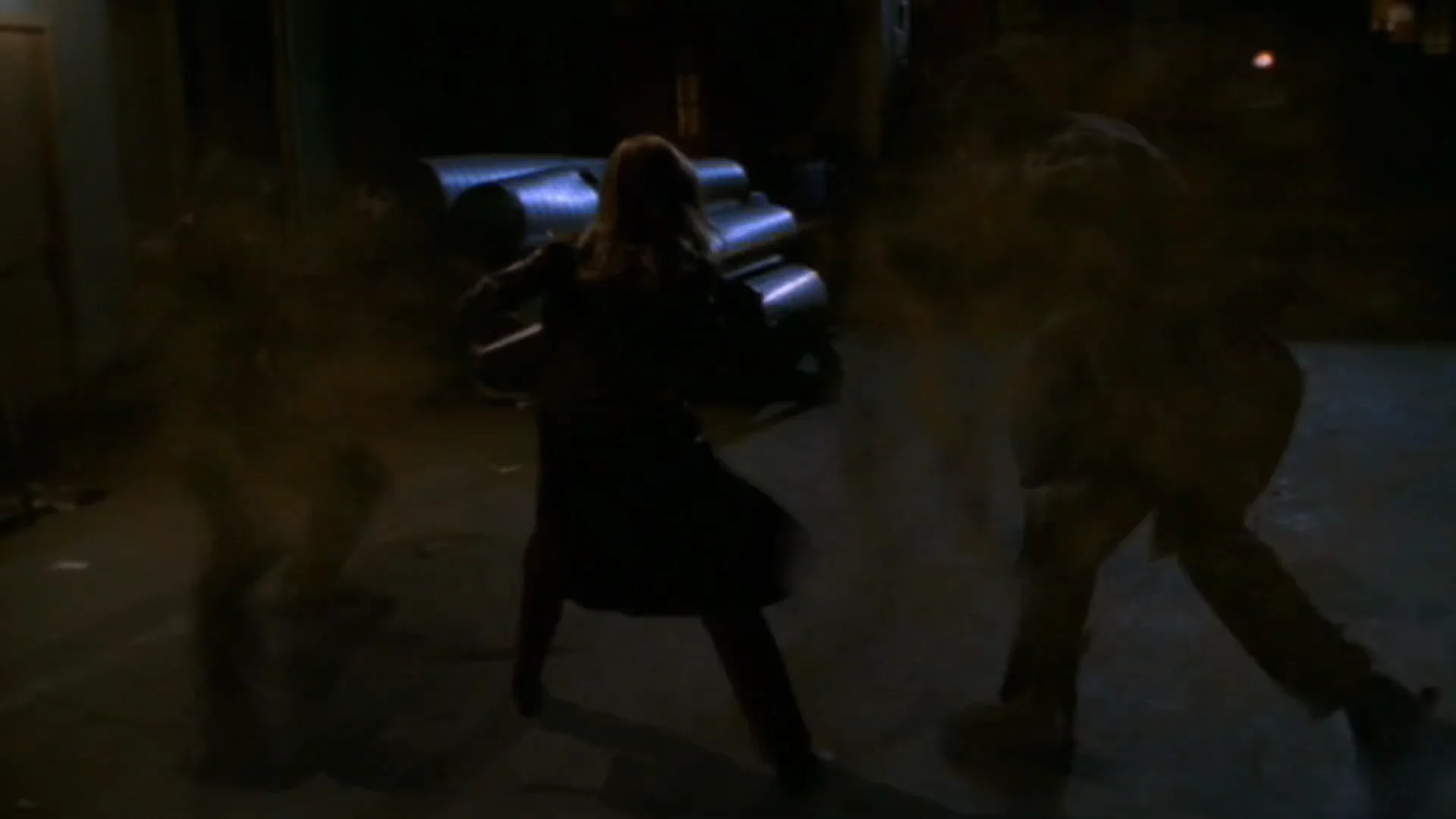 Buffy destroying  Vampires in Buffy The Vampire Slayer Series 