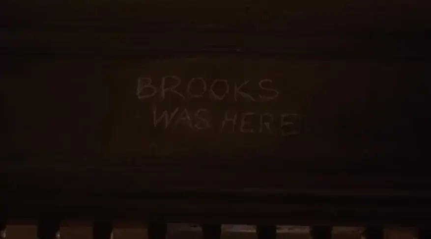 Brooks Hatlen before taking his life in The Shawshank Redemption