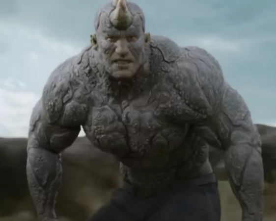 Alessandro Nivola as The Rhino in Kraven the Hunter Movie