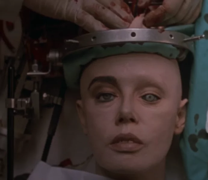 Pearl Prophet, played by Dayle Haddon in Cyborg 1986 movie