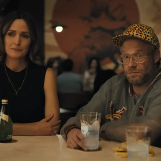 Seth Rogen as Will and Rose Byrne as Sylvia in the Apple TV+ Platonic Series