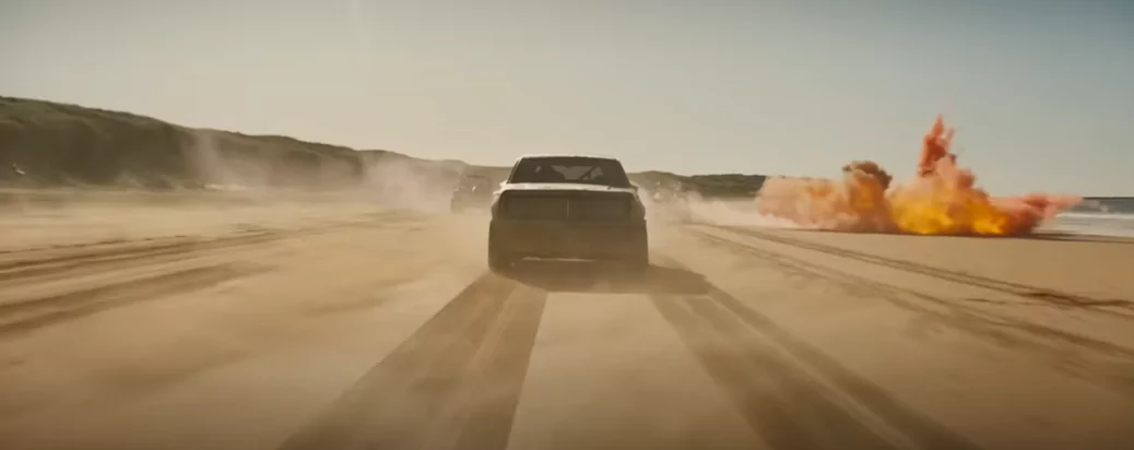 The world record car flip in The Fall Guy 2024 movie