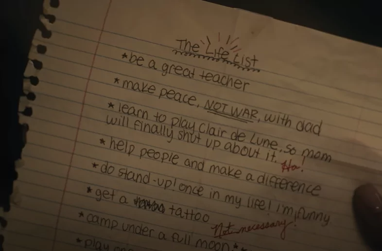 Alex Rose' Life List on The Life List Movie