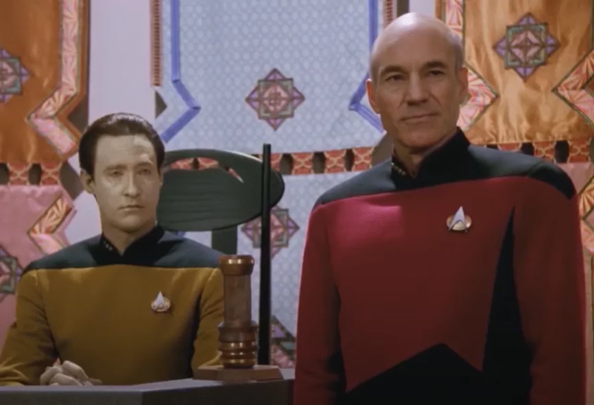 Brent Spiner as Data in Devil's Due TNG Episode
