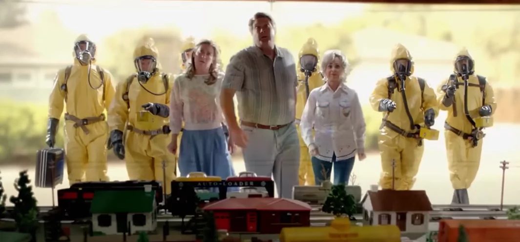 Mr and Mrs. Cooper discovering Sheldon in Trouble with fire alarms