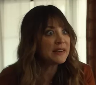 Kaley Cuoco as Ava Bartlett in Based on a True Story Peacock Series
