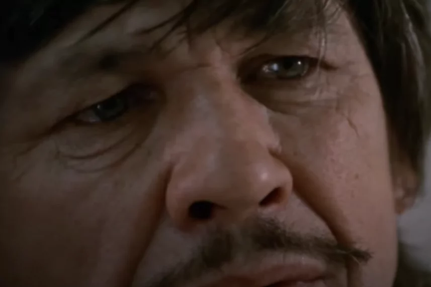 Charles Bronson in Death Wish 1974 with a wooden expression