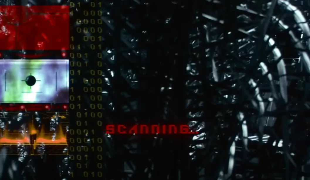 Solo the Cyborg using his thermal vision