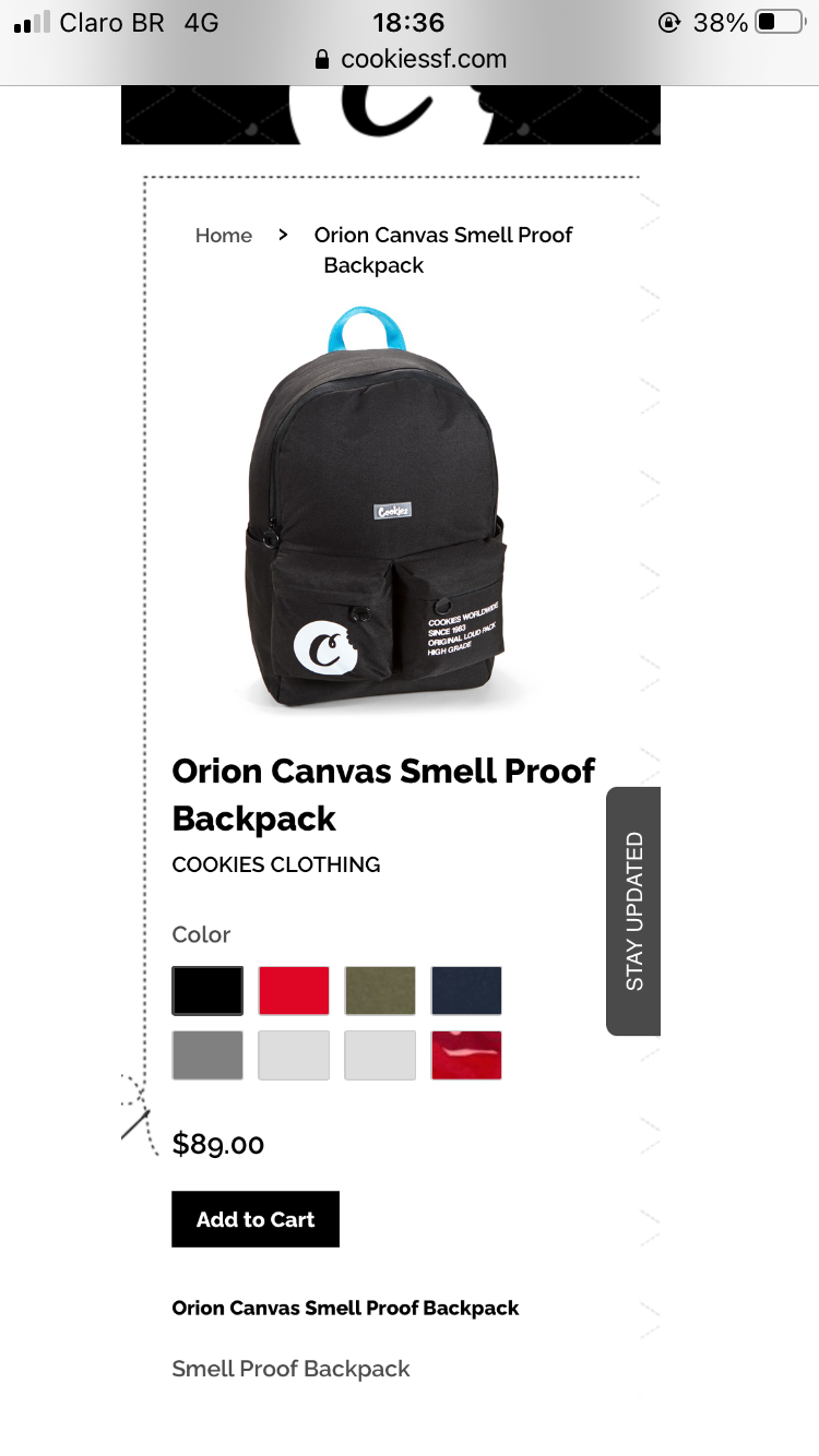 Miniatura: Cookies Smell Proof Orion Backpack