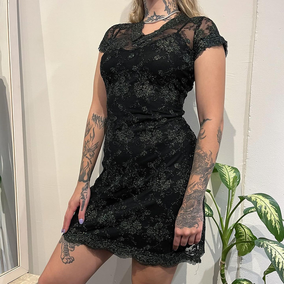 Miniatura: Vestido Transparente com Forro