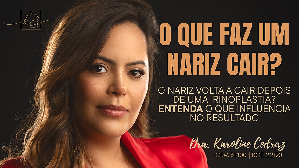 Nariz pode cair depois de uma rinoplastia? Entenda o que influencia no resultado!