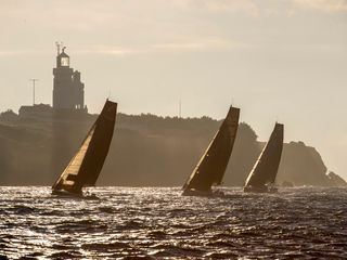 Pirouelle leads Saint Catherine's Light passage at Isle of Wight 