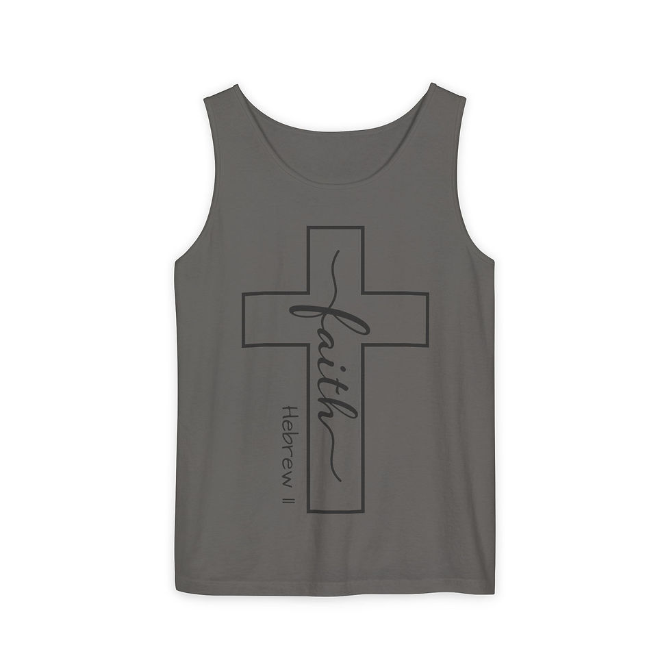 Thumbnail: God is Faith-Themed Tank Top | Inspirational Workout Shirt, Christian Apparel,