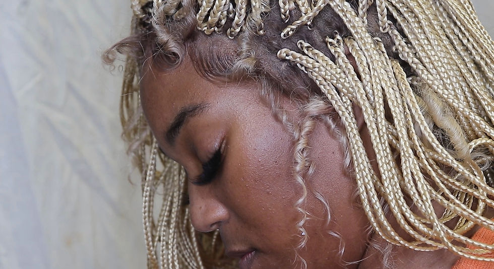 Thumbnail: Braided Custom Wig 32” color 613  
