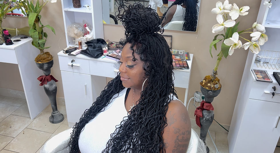 Thumbnail: Braided Custom Wig 36” Color 1