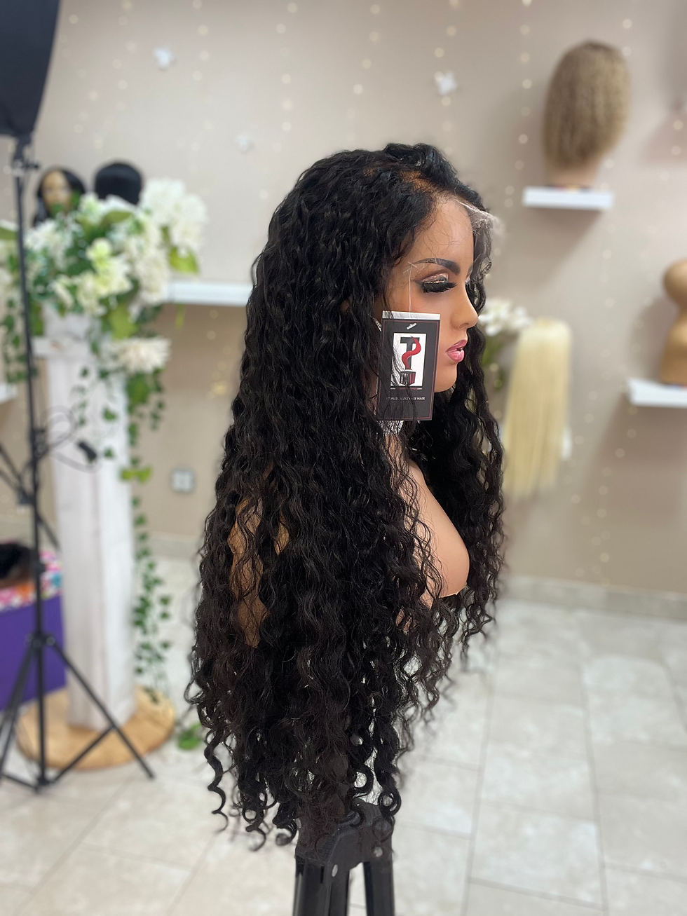 Thumbnail: 26 “ Deep Curly HD Russian Lace Front Wig 