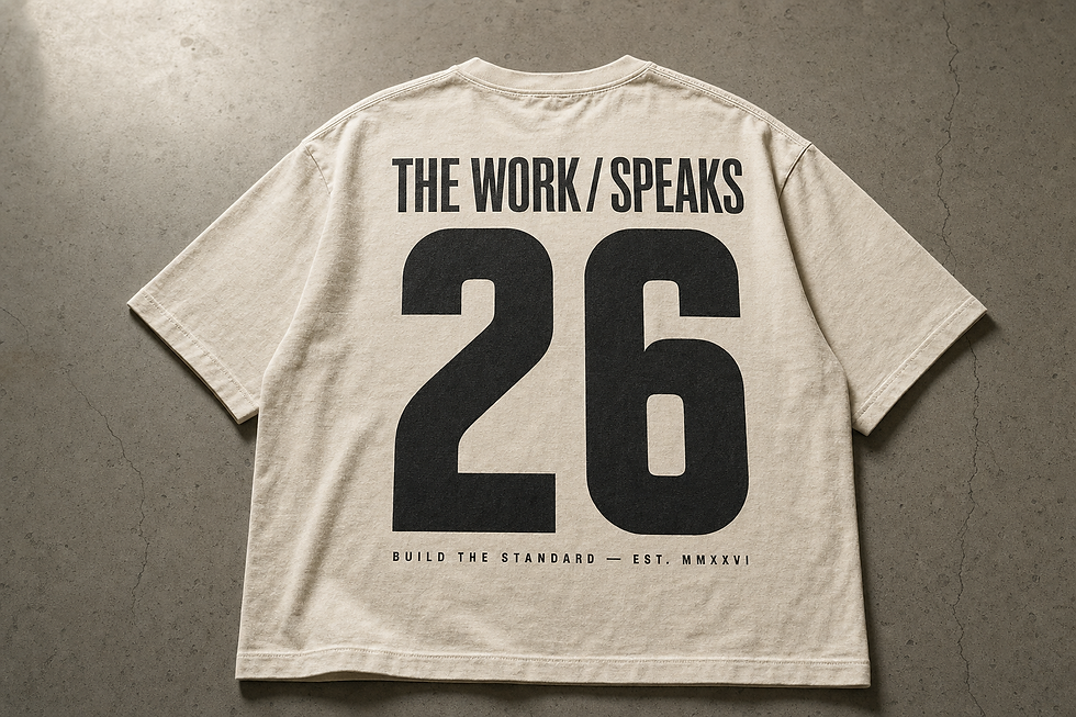 Thumbnail: The Work Speaks Tee — Founders Run (Limited Run)