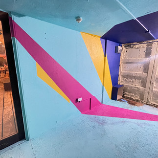 reverse view on pop entrance during build