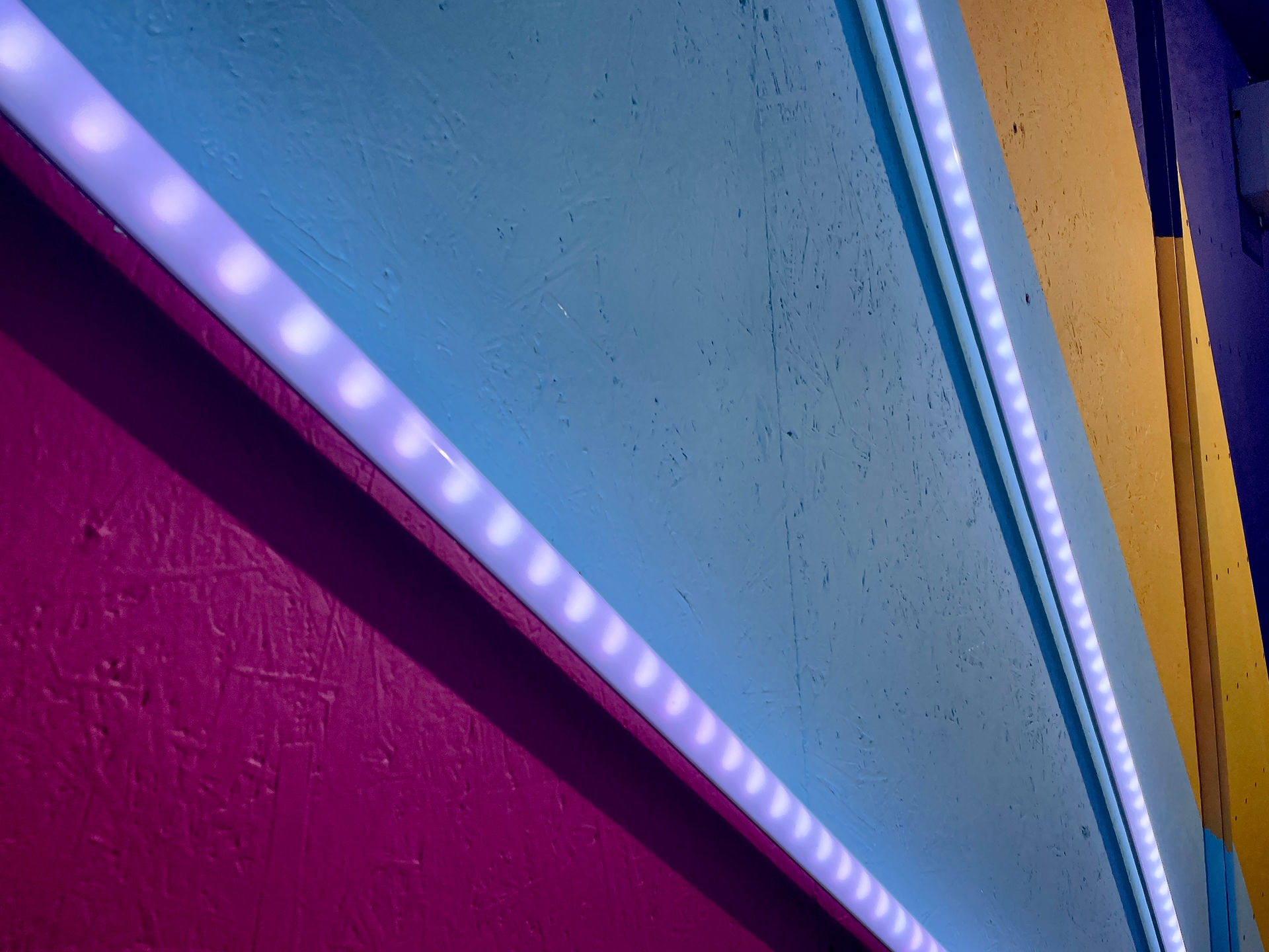 close op of the LED pixel tube designed by Rob at Event Reserch