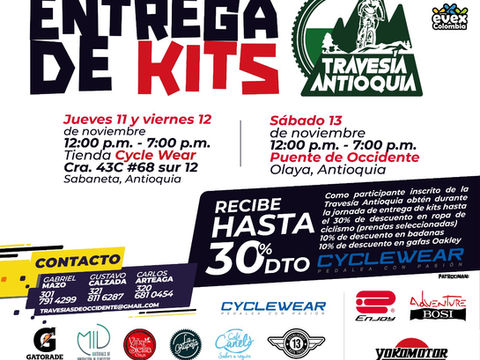 Entrega de kits Travesía Antioquia