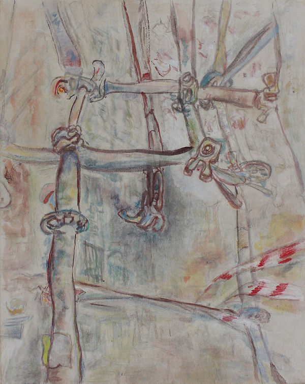 Gargouille - Color on Hanji - 24x19cm - 