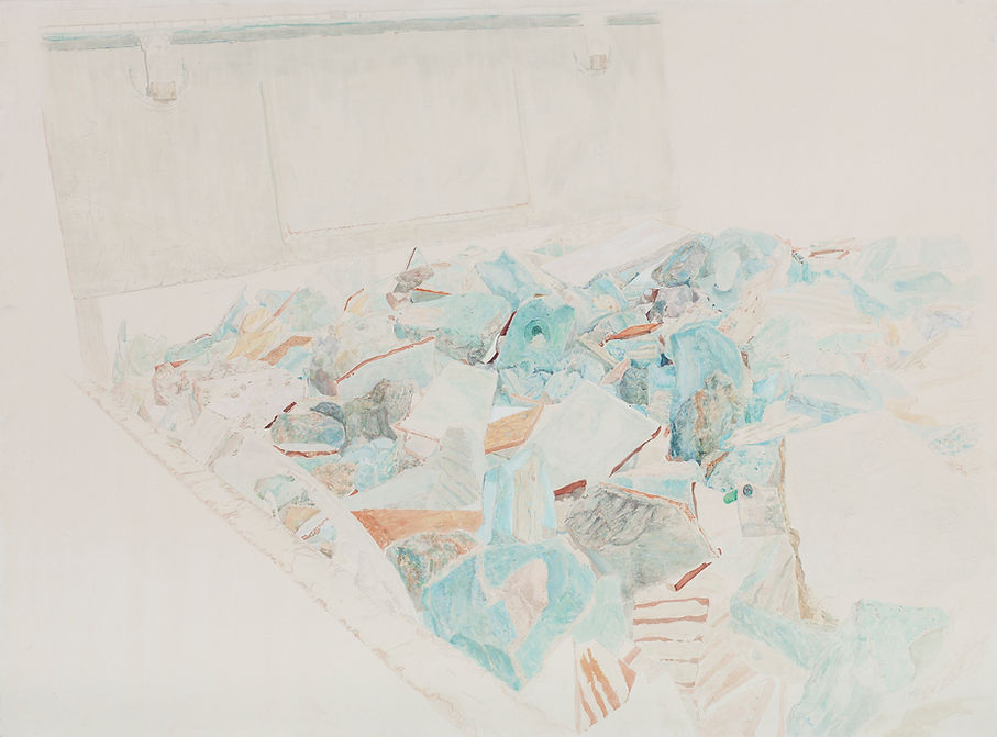 construction trash on truck 163cmx120cm.