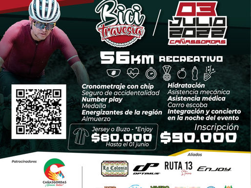 ¡Volvió BiciTravesía Cañasgordas 2022!