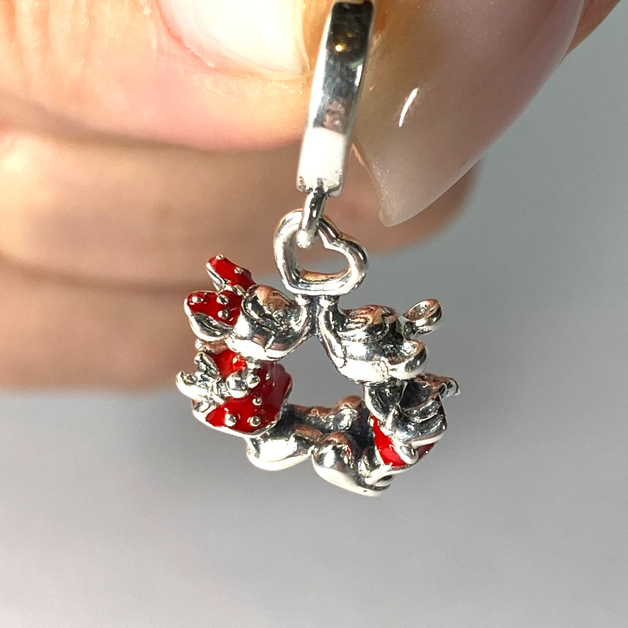 Berloque Mickey e Minnie Beijo