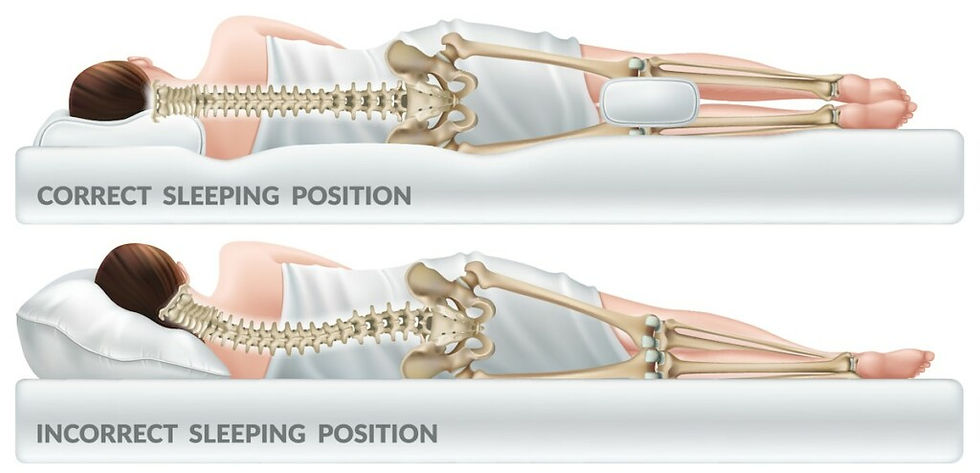 Optimal sleep position for spinal health. Tips from a chiropractic doctor.
