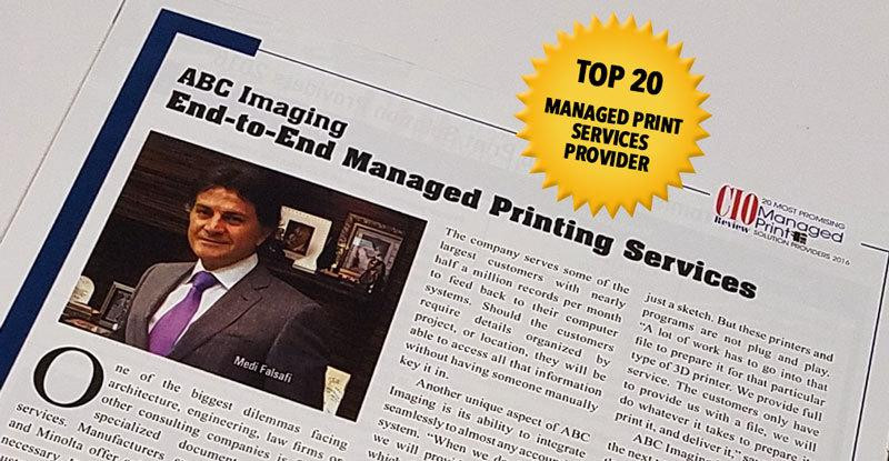 Managed Print Services (MPS) Top 20 Provider