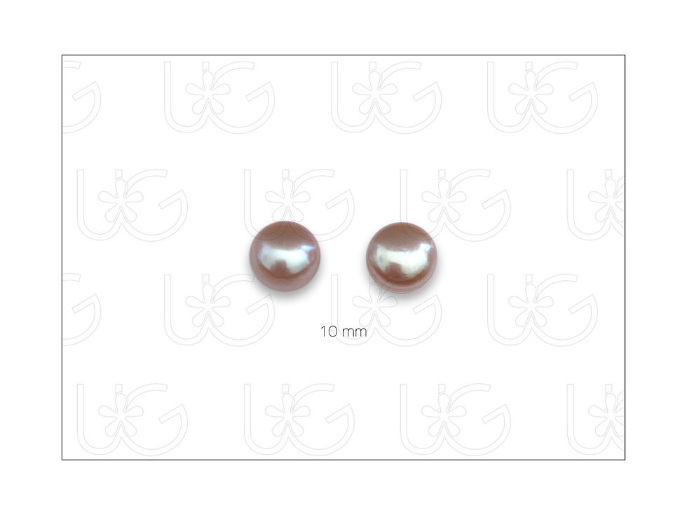 Miniatura: Aretes perla cultivada con plata fina .925,   10 mm