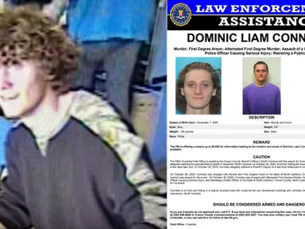 Authorities now believe Dominic Connelly has left the original search area near Vanceboro and Chandler Road in Beaufort County, North Carolina. The manhunt is expanding.