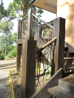 Steel balustrade