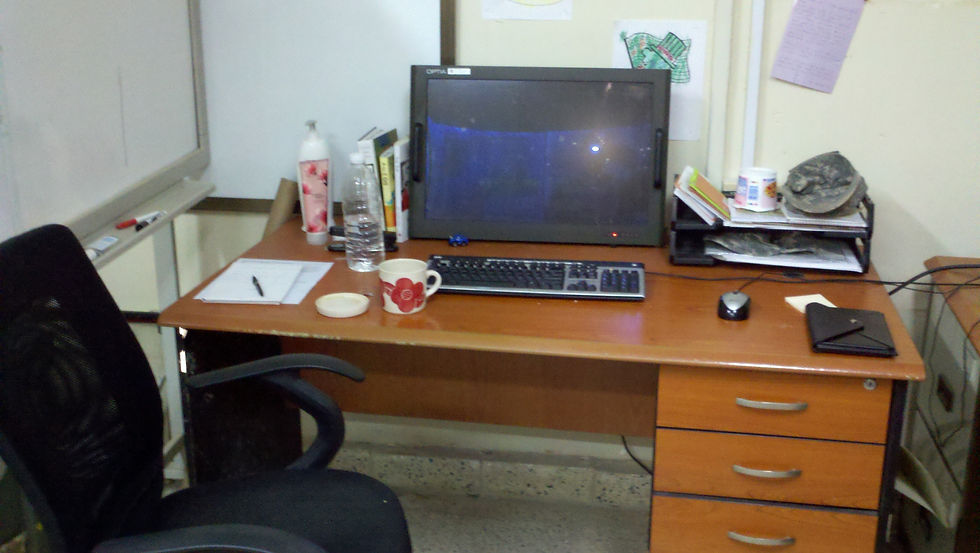 Workspace with desk and computer