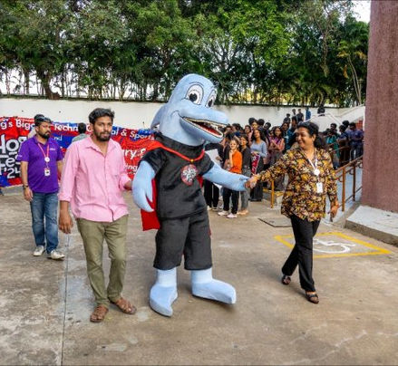 Shark Mascot Costume by World Mascot Makers
