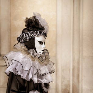 Italian carnival prints, Dramatic Venetian masquerade, colorful