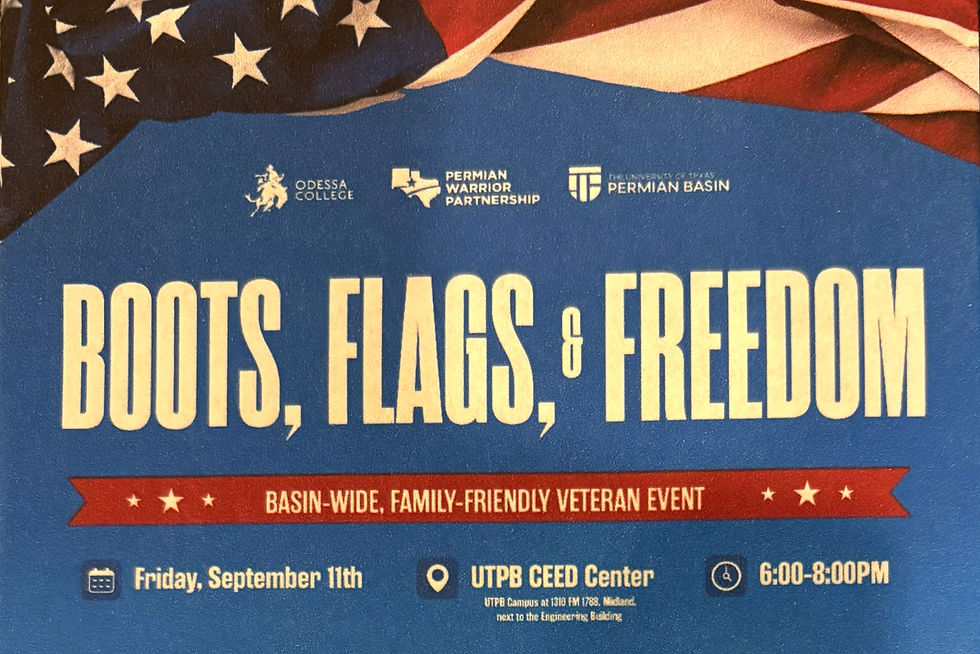 Boots, Flags, & Freedom; Basin-Wide, Family- Friendly Veteran Event