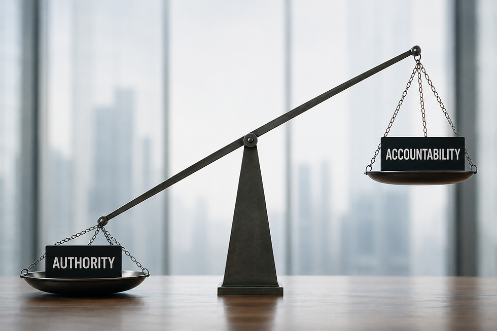 A stark, conceptual photograph of a scale completely tipped to one side, shot against a clean corporate background to symbolize structural imbalance.