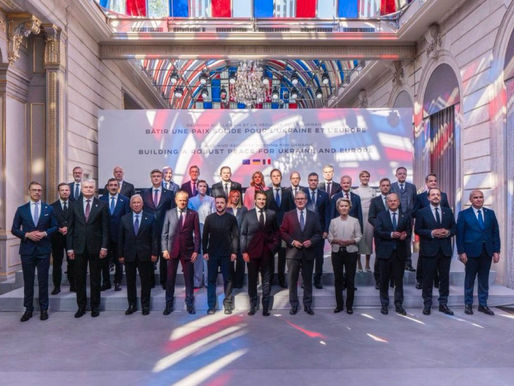 Прес-конференція Президента Республіки за підсумками Паризької зустрічі щодо миру та безпеки для України.