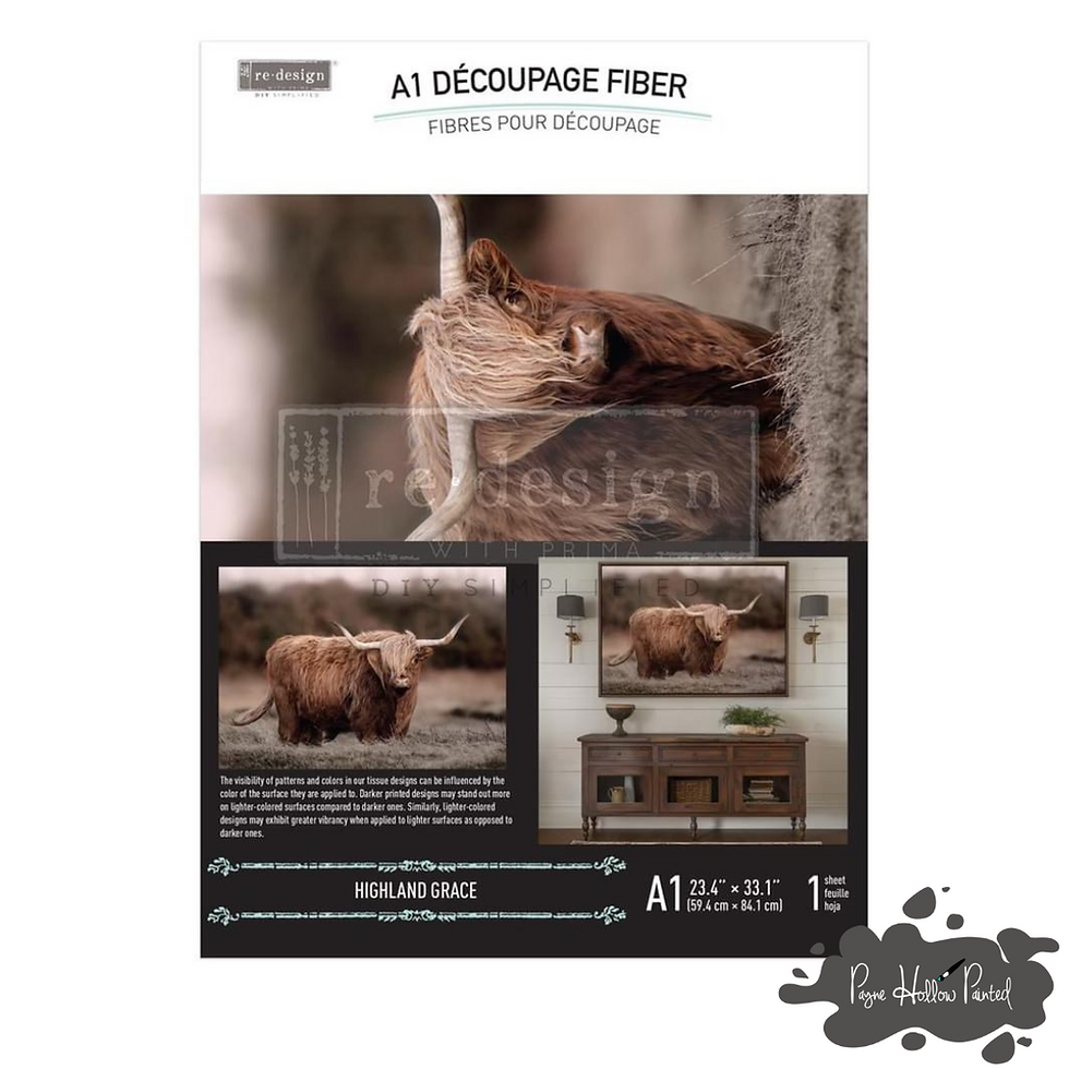 Thumbnail: HIGHLAND GRACE • A1 Fiber Paper • Redesign With Prima Decoupage Paper