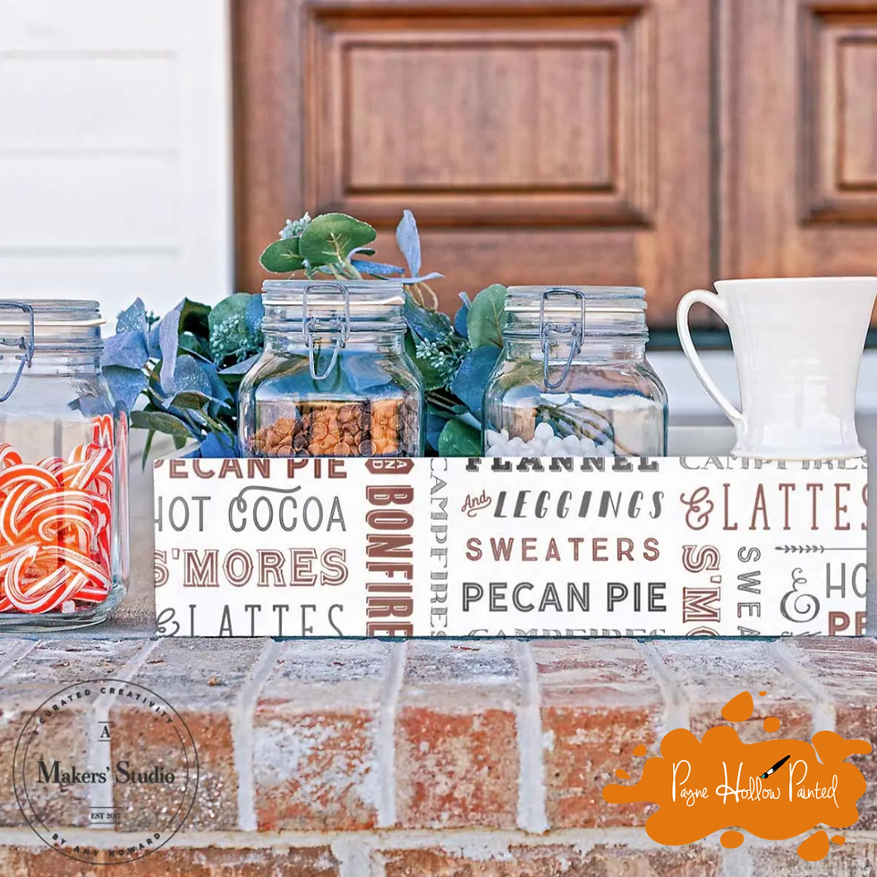 Thumbnail: FALL FAVORITES 8.5” x 11”  A Maker’s Studio Reusable Mesh Stencil