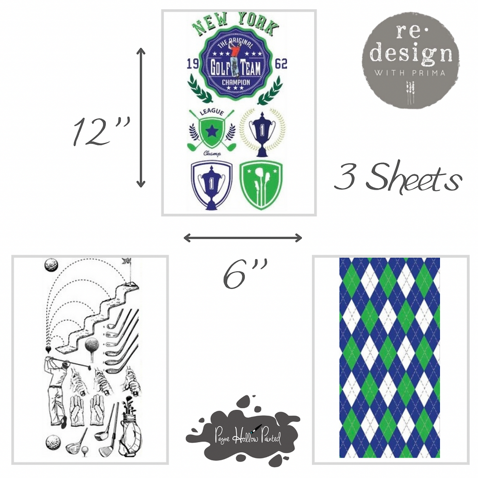 Thumbnail: Golf • Redesign Small Decor Transfer