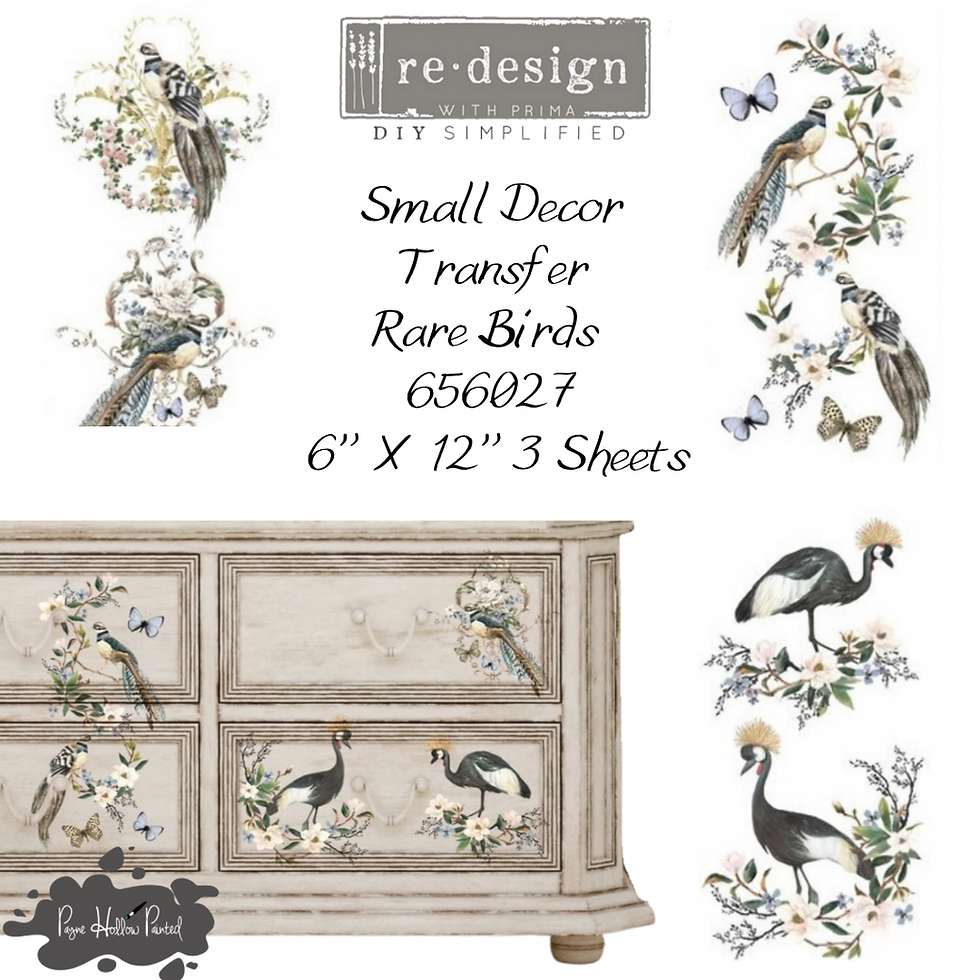 Thumbnail: RARE BIRDS • Redesign Small Decor Transfer